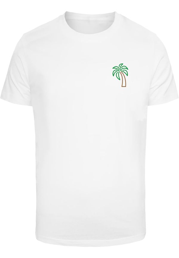 Mister Tee Men's T-shirt Coconut Tree white