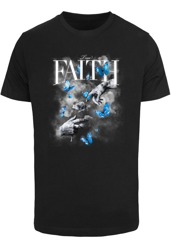 Mister Tee Men's T-shirt Faith Butterfly black