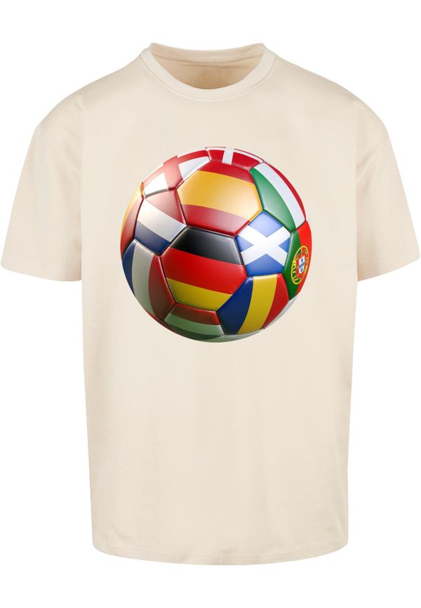 Mister Tee Men's T-Shirt Football's coming Home Europe Tour - cream