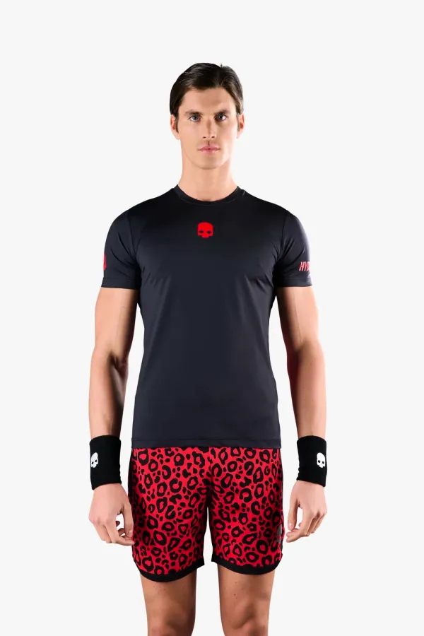 Hydrogen Men's T-Shirt Hydrogen Panther Tech Tee Black/Red XL
