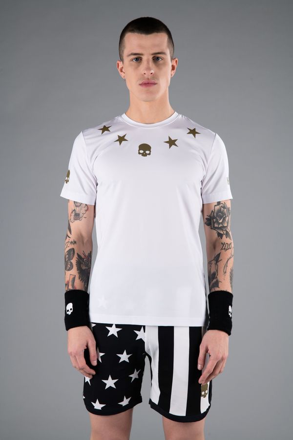 Hydrogen Men's T-Shirt Hydrogen Star Tech Tee White/Gold XL