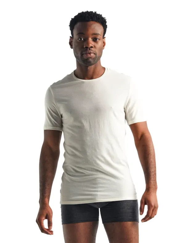 Icebreaker Men's T-shirt Icebreaker Anatomica SS Crewe white