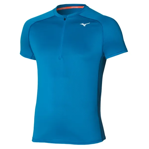 Mizuno Men's T-shirt Mizuno ER Trail HZ Tee Mykonos Blue, M