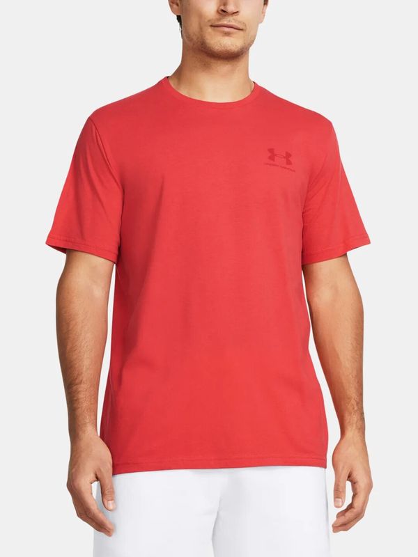 Under Armour Men's T-shirt Under Armour Sportstyle Left Chest SS - red