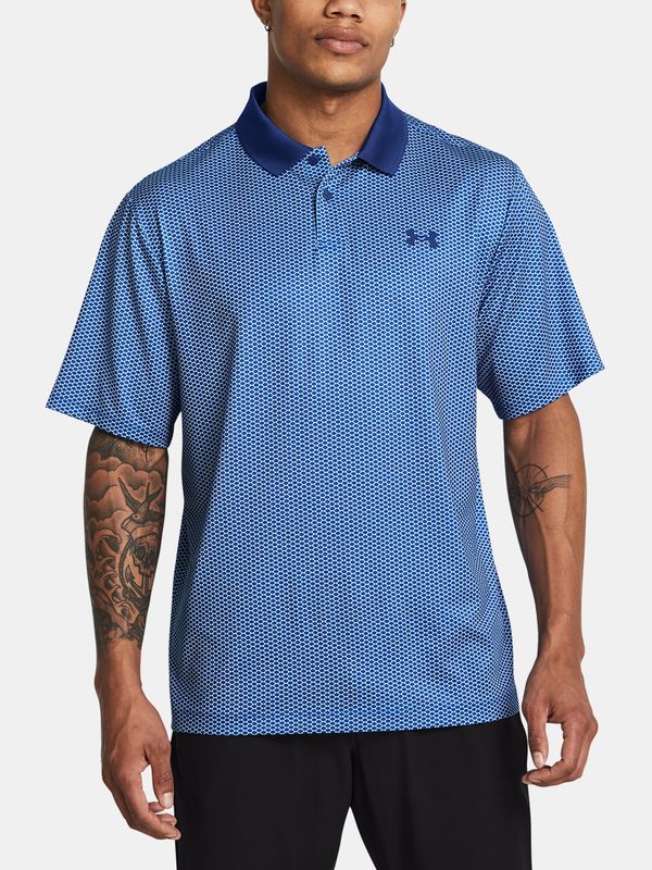 Under Armour Men's T-shirt Under Armour UA Matchplay Printed Polo-BLU - Men's