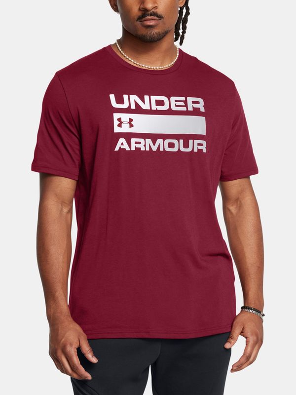 Under Armour Men's T-shirt Under Armour UA TEAM ISSUE WORDMARK SS-RED - Men's