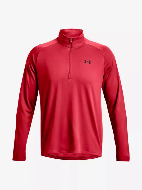 Under Armour Men's T-Shirt Under Armour UA Tech 2.0 1/2 Zip-RED XXL