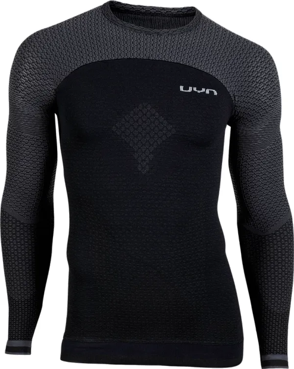 UYN Men's T-shirt UYN Running Alpha OW Shirt LS, black, S