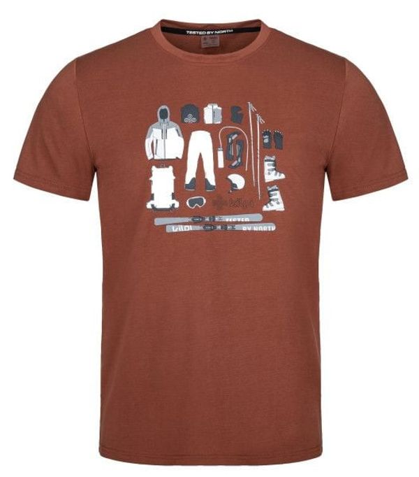 Kilpi Men's T-shirt with short sleeves Kilpi TORNES-M Dark Red