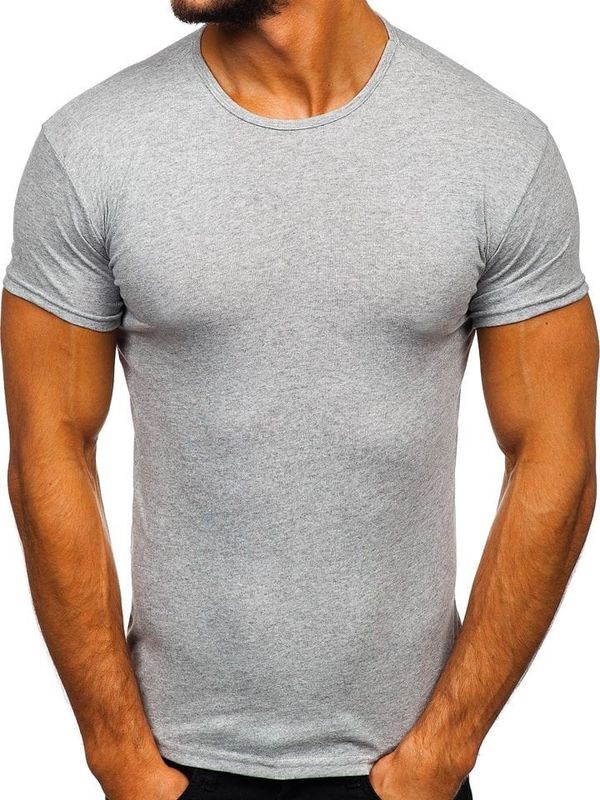 Kesi Men's T-shirt without print 0001 - grey,