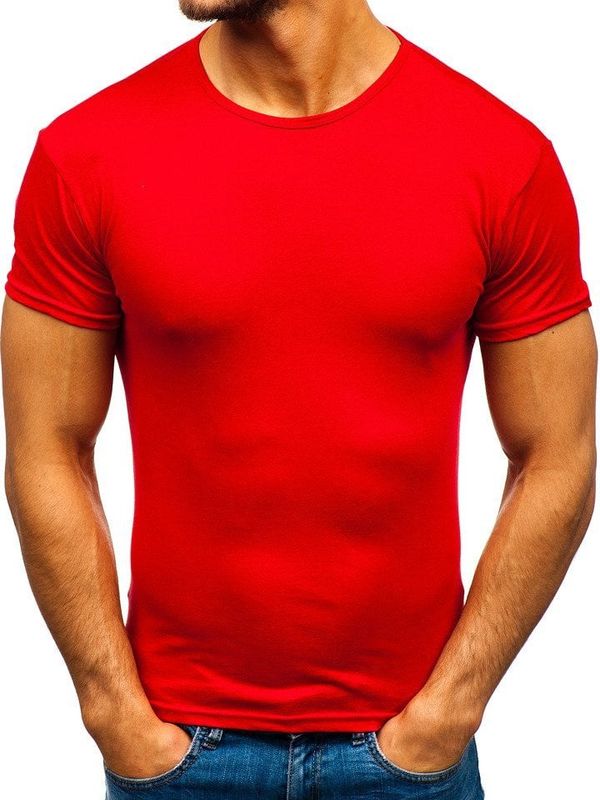 Kesi Men's T-shirt without print 0001 - red,