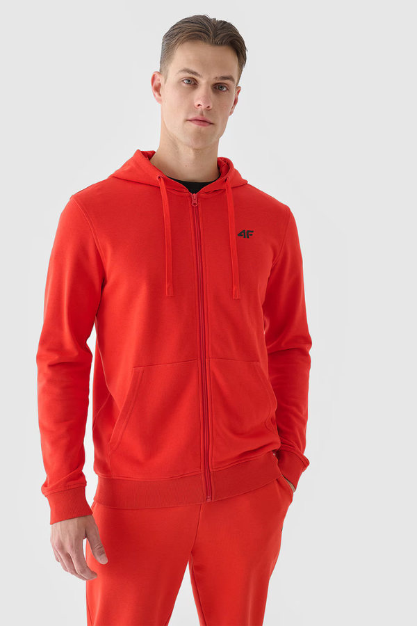 4F Men's Tracksuit Hoodie Zip Red 4FWMM00TSW