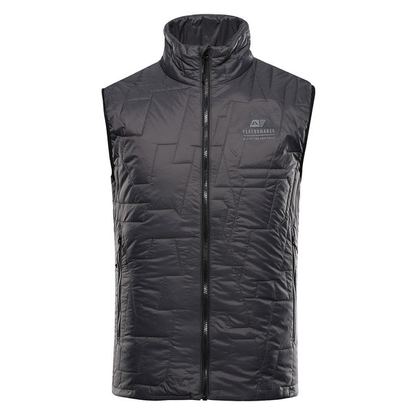 ALPINE PRO Men's ultralight vest with ALPINE PRO BERF dk.true gray impregnation