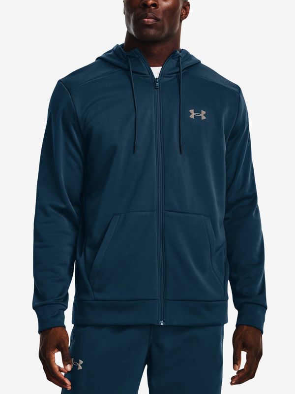 Under Armour Men's Under Armour Fleece FZ Hoodie-BLU L