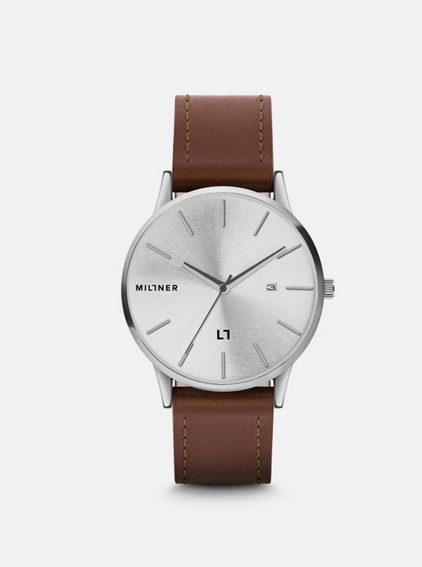 Millner Men's watch with brown leatherette belt Millner Rodney
