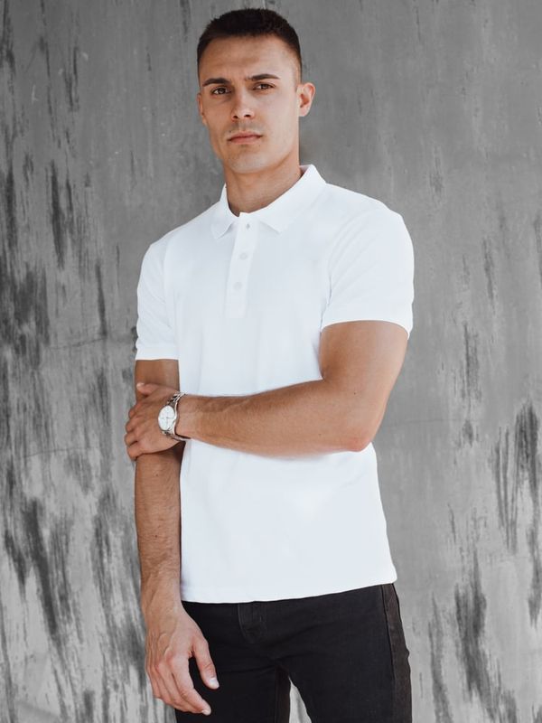 DStreet Men's White Dstreet Polo Shirt