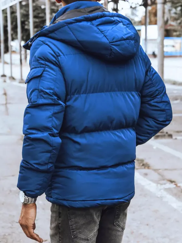 DStreet Men's Winter Blue Quilted Dstreet Jacket