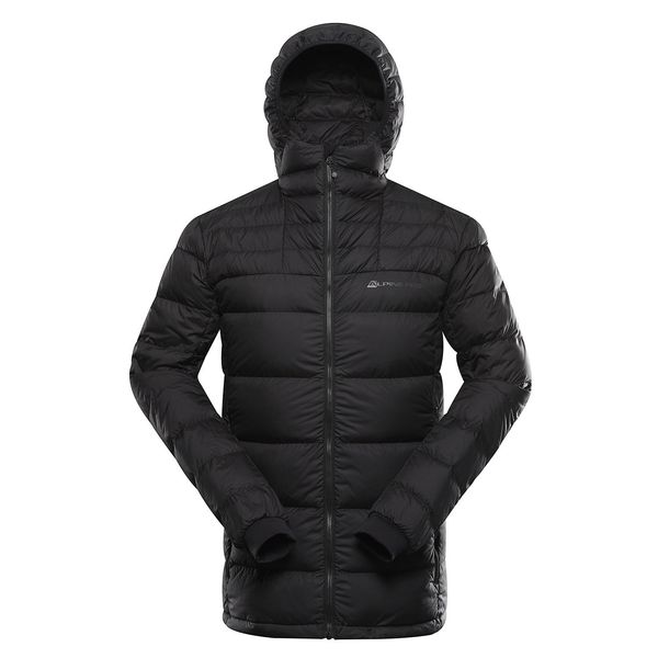 ALPINE PRO Men's winter down jacket with dwr ALPINE PRO ROGIT black