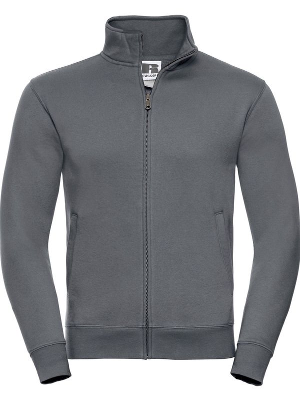 RUSSELL Men's Zip Up Sweatshirt - Authentic R267M 80% Plain Ring-Spun Cotton 20% Polyester (Three-Layer Fabric) 280g