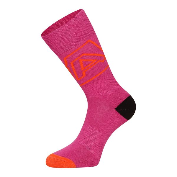 ALPINE PRO Merino wool socks ALPINE PRO PHALTE fuchsia red