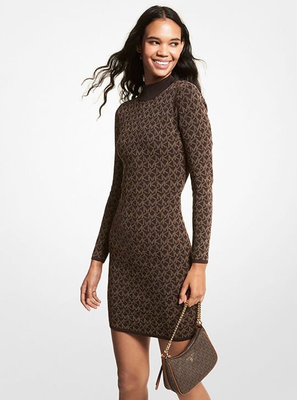 Michael Kors Michael Kors Dress - ECO MGA MK DT MOCK NK DRS brown