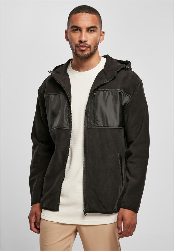 UC Men Micro fleece jacket with hood black