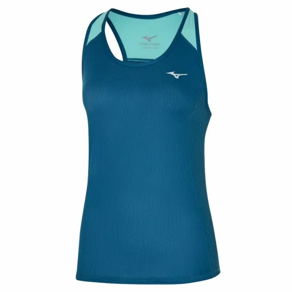 Mizuno Mizuno DryAeroFlow Tank Tank Moroccan Blue S Women's Tank Top