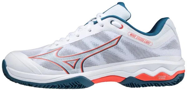 Mizuno Mizuno Wave Exceed Light Clay White/Cherry Men's Tennis Shoes EUR 44
