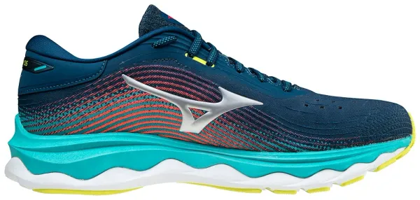 Mizuno Mizuno Wave Sky 5 Gibraltar Sea Men's Running Shoes