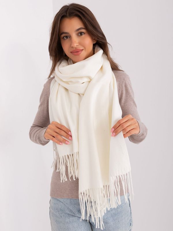 Fashionhunters Monochrome women's scarf Ecru