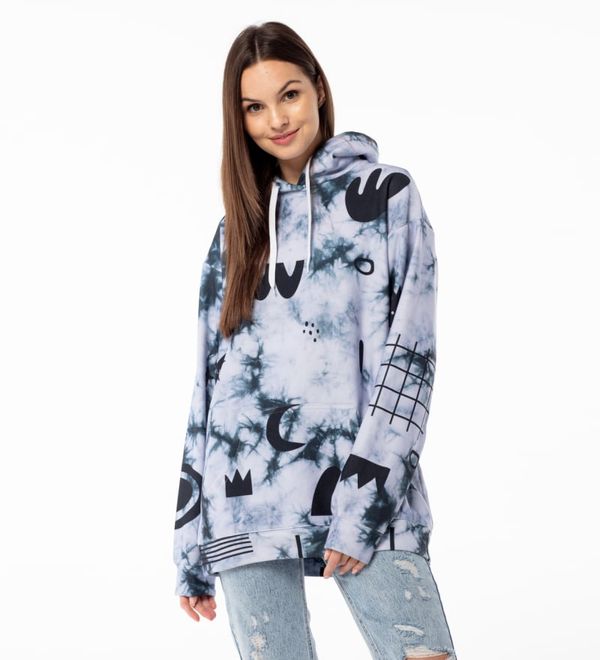 Mr. GUGU & Miss GO Mr. GUGU & Miss GO Woman's Funky Tie Dye Hoodie OVS-FM 2421