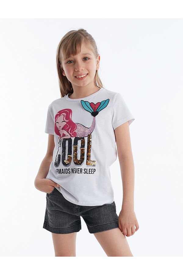 mshb&g mshb&g Cool Mermaid Girl's T-shirt Denim Shorts Set