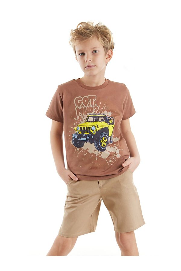 mshb&g mshb&g Jeep Mood Boys T-shirt Gabardine Shorts Set