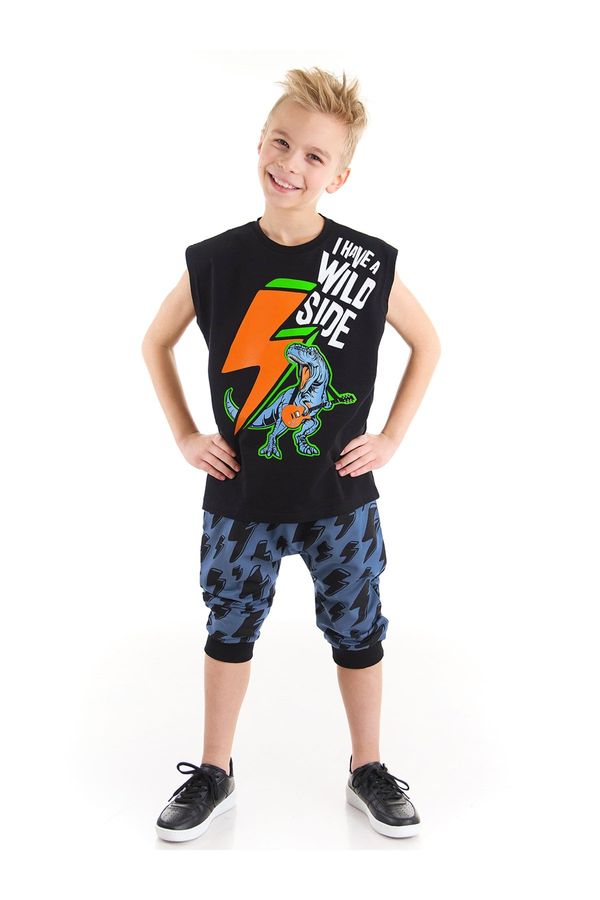mshb&g mshb&g Lightning Dino Boy T-shirt Capri Shorts Set