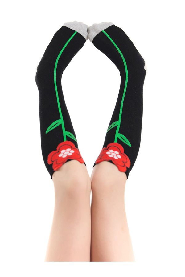 mshb&g mshb&g Poppy Girls Kids' Floral Knee High Socks Black