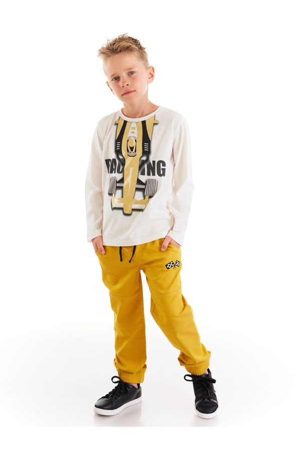 mshb&g mshb&g Racing Boy T-shirt Gabardine Trousers Set