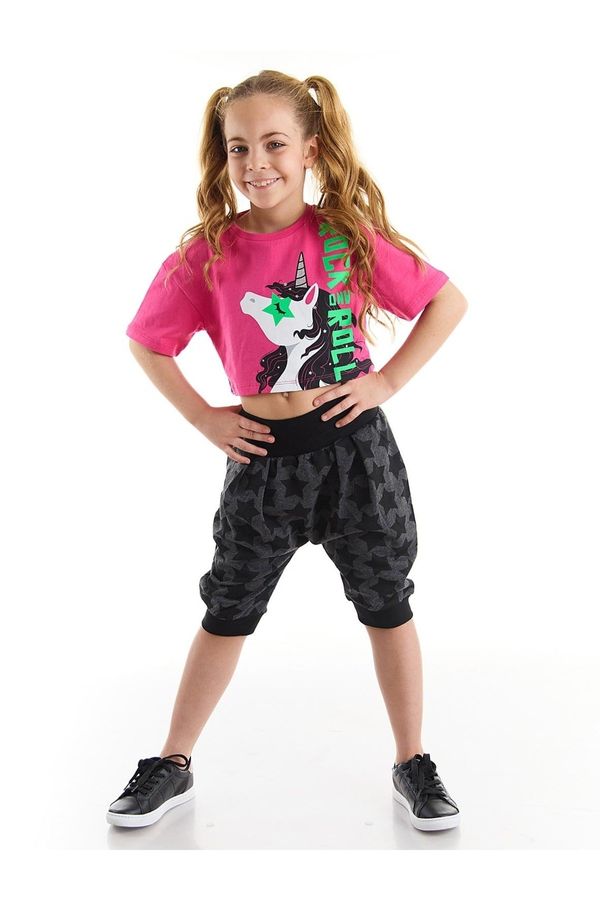 mshb&g mshb&g R&r Unicorn Girls T-shirt Capri Shorts Set