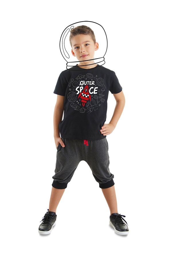 mshb&g mshb&g Space Rocket Boy T-shirt Capri Shorts Set
