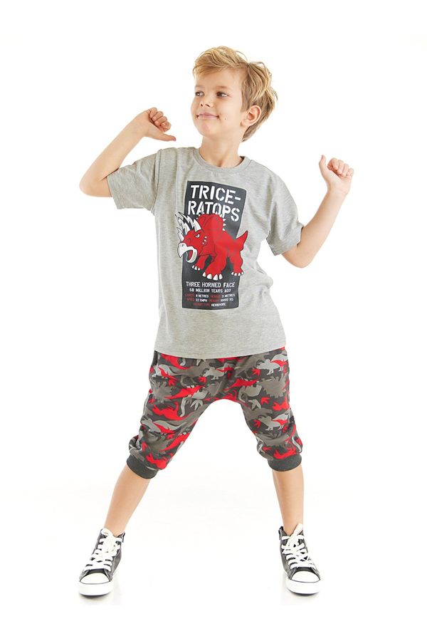 mshb&g mshb&g Triceratops Boys T-shirt Capri Shorts Set