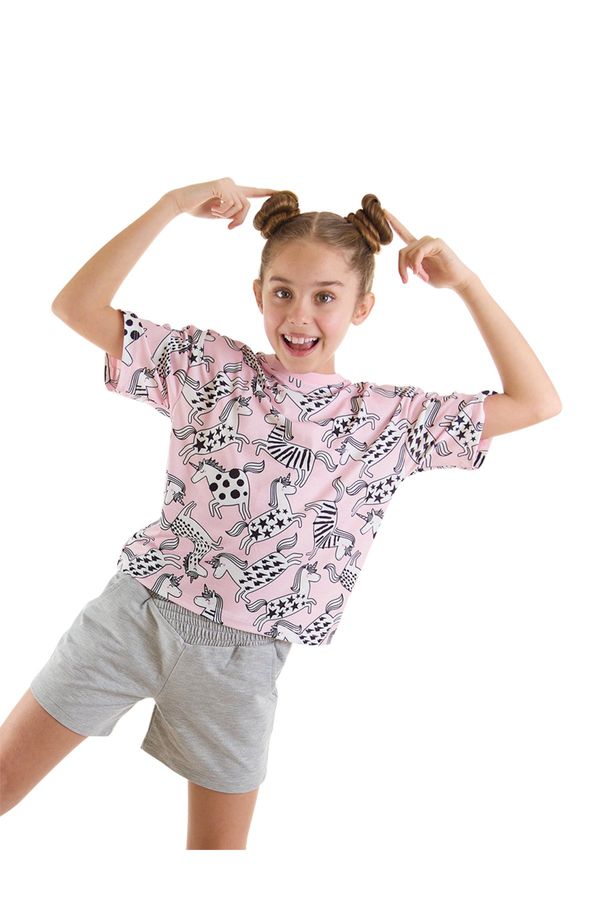 mshb&g mshb&g Unicorn Gang Girls Kids T-Shirt Shorts Set