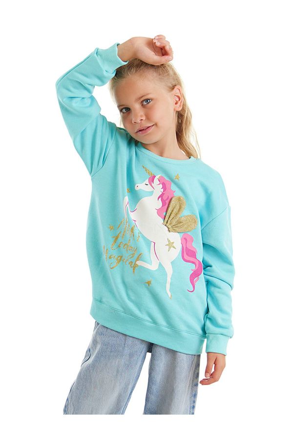mshb&g mshb&g Unicorn Girls' Mint Sweatshirt