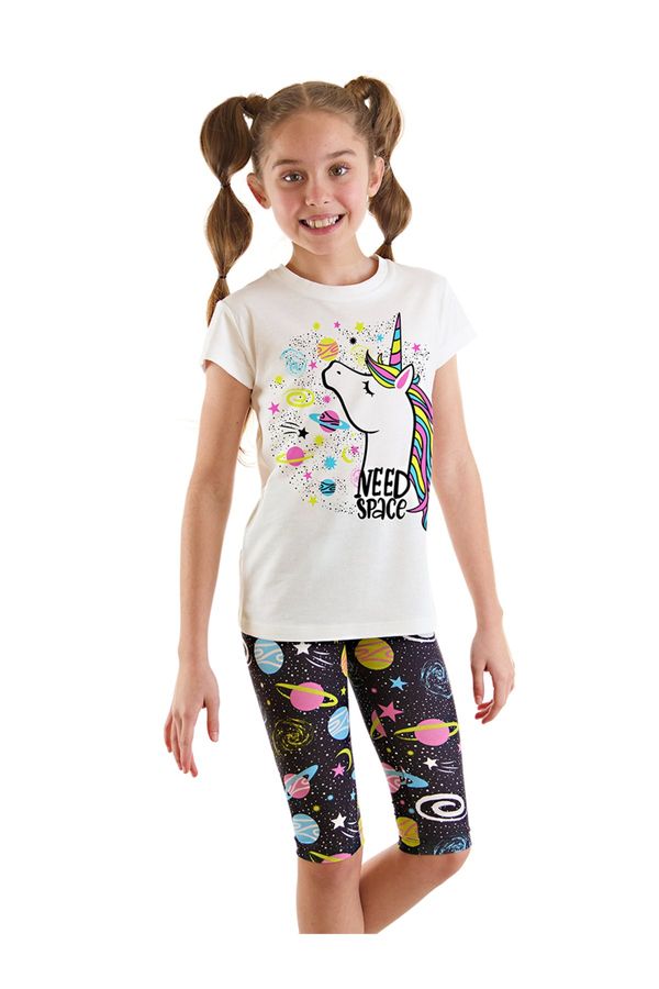mshb&g mshb&g Unicorn in Space Girl's T-shirt Tights Set
