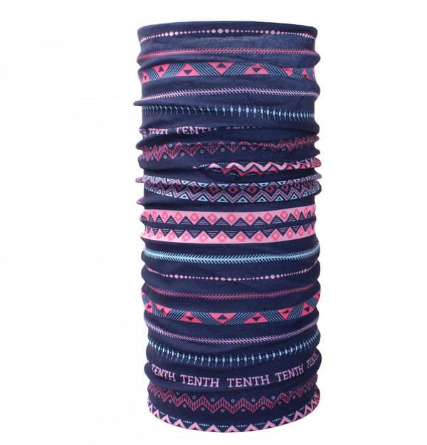 HUSKY Multifunctional scarf HUSKY Printemp pink triangle stripes