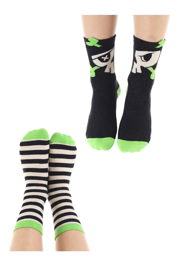 Mushi Mushi Pirate Boy's Set of 2 Socks