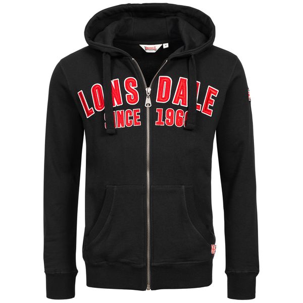 Lonsdale Muška dukserica Lonsdale 117141-Black/Red/White