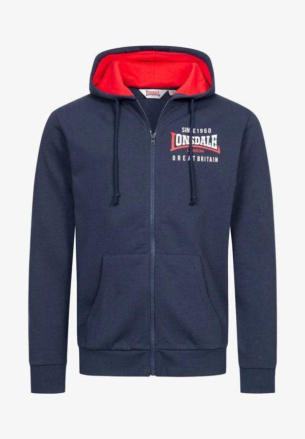 Lonsdale Muška dukserica Lonsdale 117425-Black/White/Grey