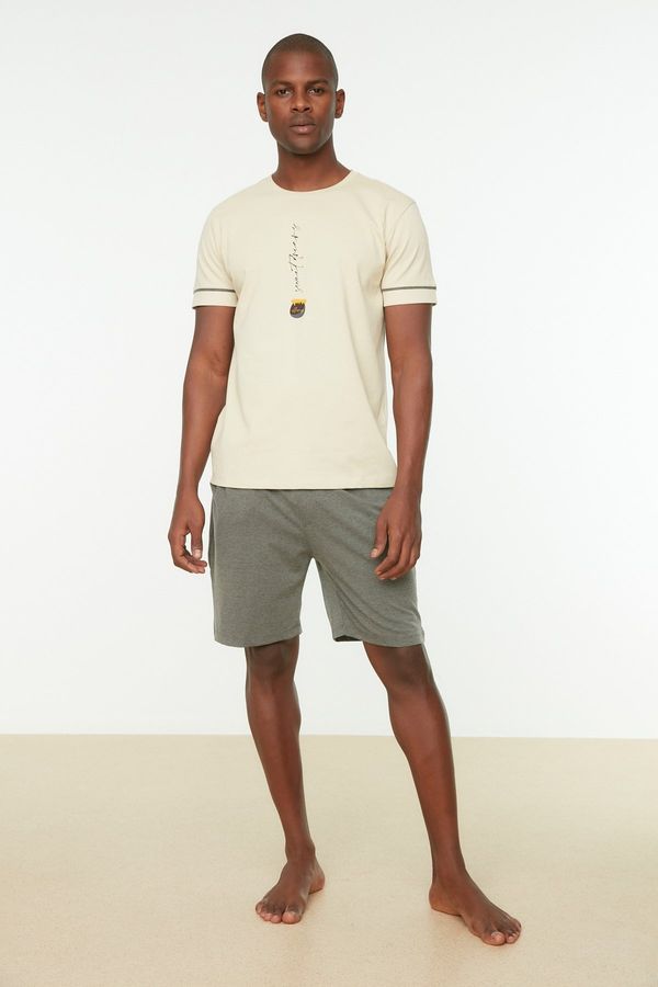 Trendyol Muška majica Trendyol TMNSS22PT0207/BEİGE