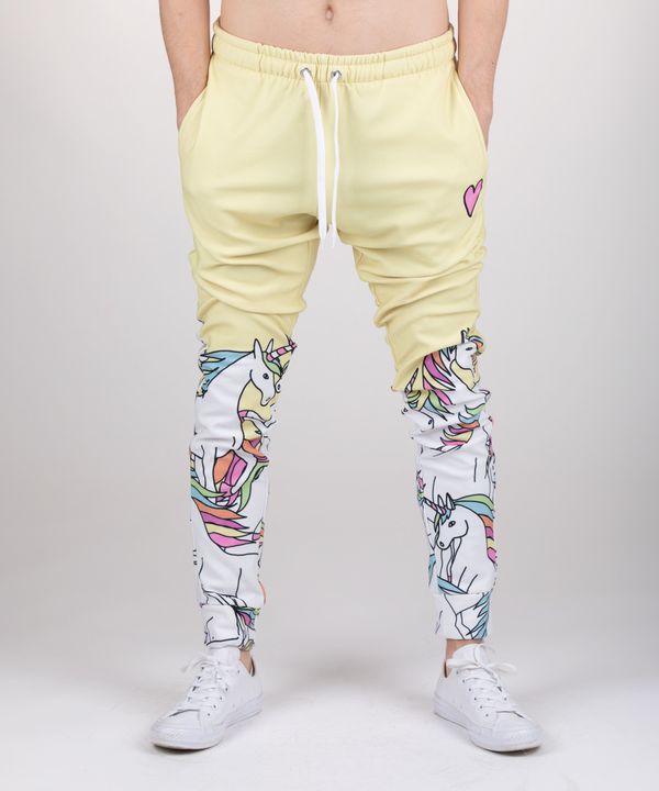 Aloha From Deer Muška trenirka donji dio Aloha From Deer Aloha_From_Deer_Unicorn_Sweatpants_SWPN-PC_AFD172_Yellow