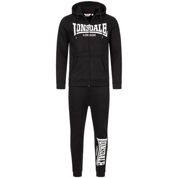 Lonsdale Muška trenirka komplet Lonsdale 117200-Black/White