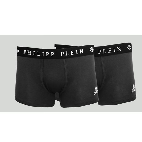 Philipp Plein Muške bokserice Philipp Plein UUPB01-99_BI-PACK_BLK